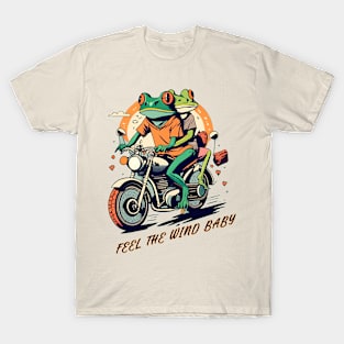 feel the wind free frogs T-Shirt